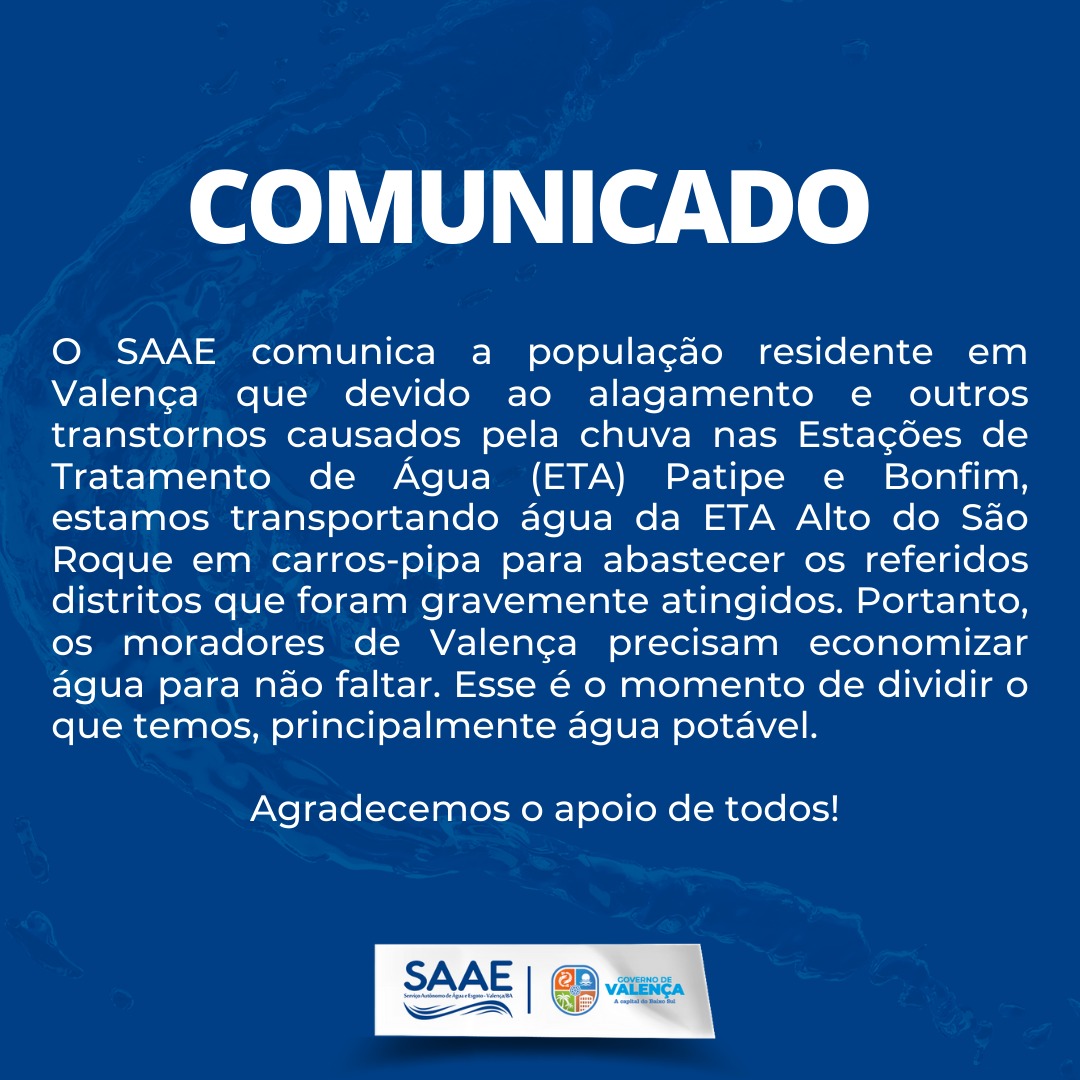 COMUNICADO IMPORTANTE