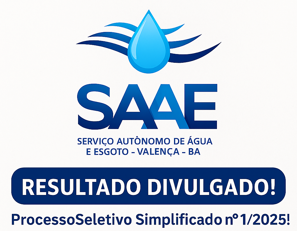 SAAE Valença publica resultado preliminar do Processo Seletivo e convoca candidatos para etapa de heteroidentificação